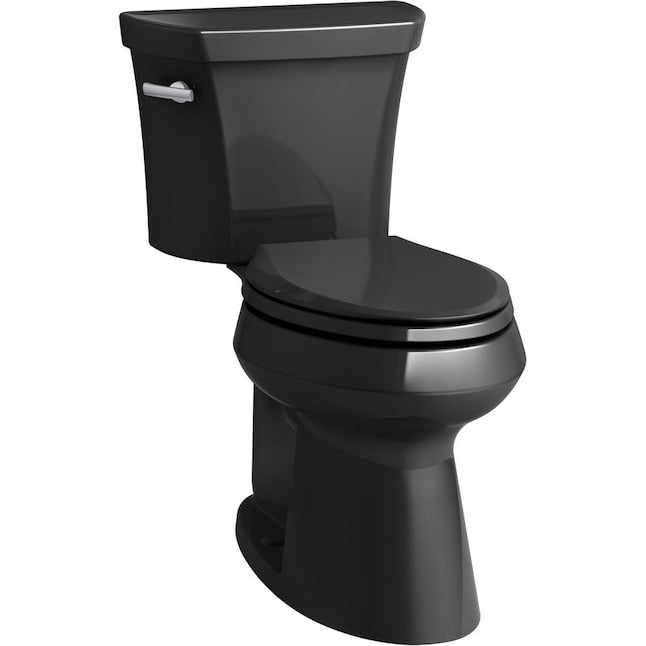 KOHLER Cachet Elongated Closed Front Toilet Seat in Black