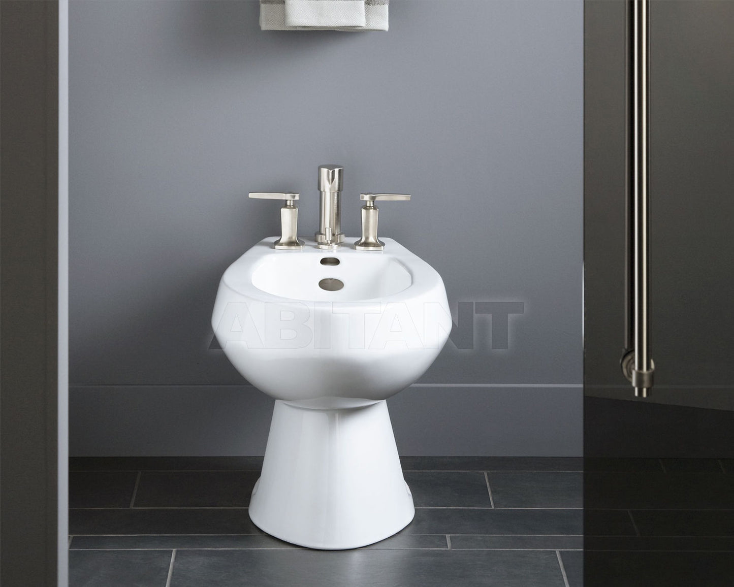 San Tropez Vertical spray bidet with 4 faucet holes