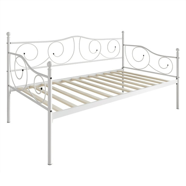 Castle Place Stylish Metal Twin Daybed, White