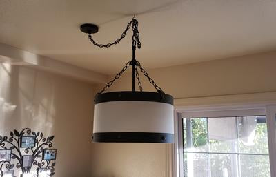 Kichler Rayleigh Olde Bronze Farmhouse Drum Pendant Light