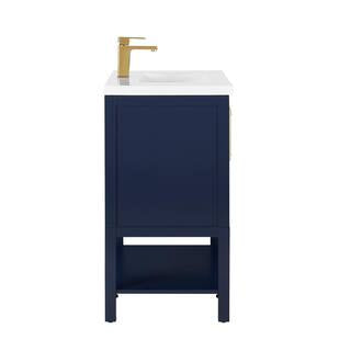 Taylor 30 in. W x 18.5 in. D x 34.5 in. H Bath Vanity in Navy Blue