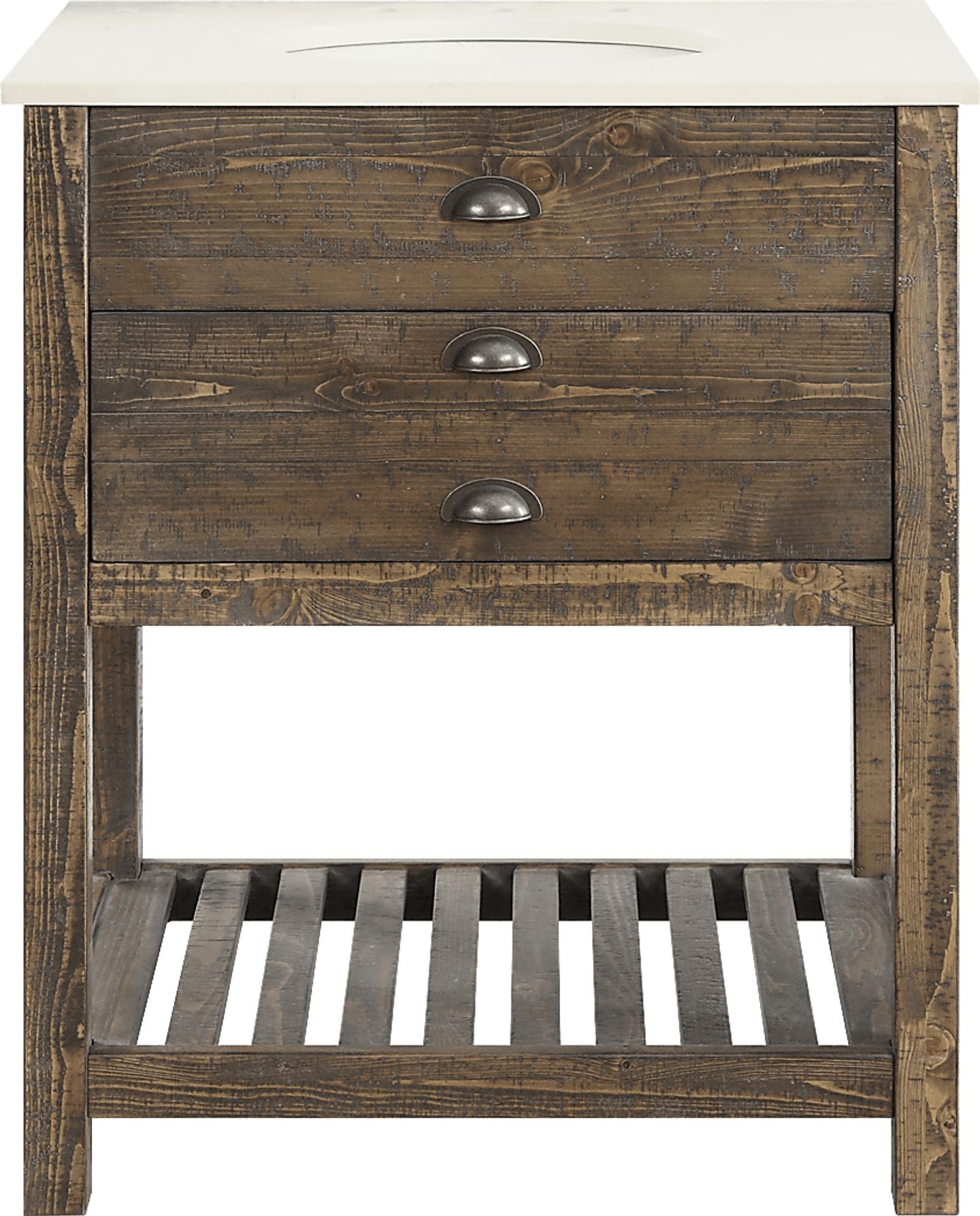Sayecreek Brown 30 In. Bathroom Vanity