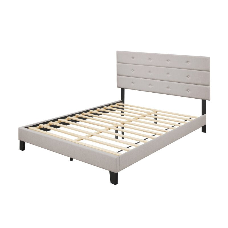 Bellaire Queen Tufted Upholstered Low Profile Platform Bed
