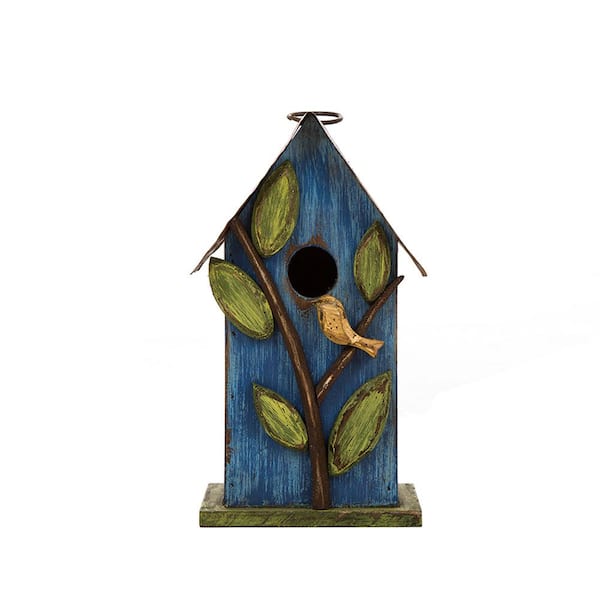 Birdhouse with Leaves