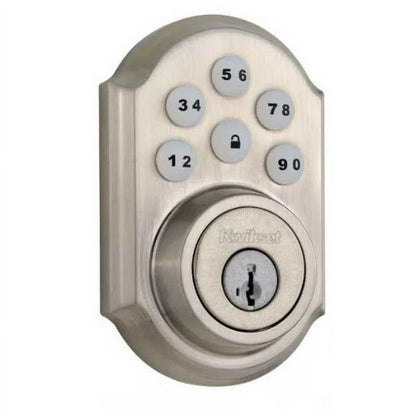 Kwikset Traditional Lockset in Satin Nickel