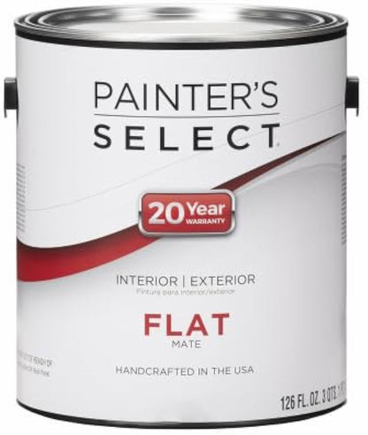 True Value CPSN-GL Painter's Select Neutral Base Interior Exterior Flat Acrylic Latex Paint, 1-Gallon