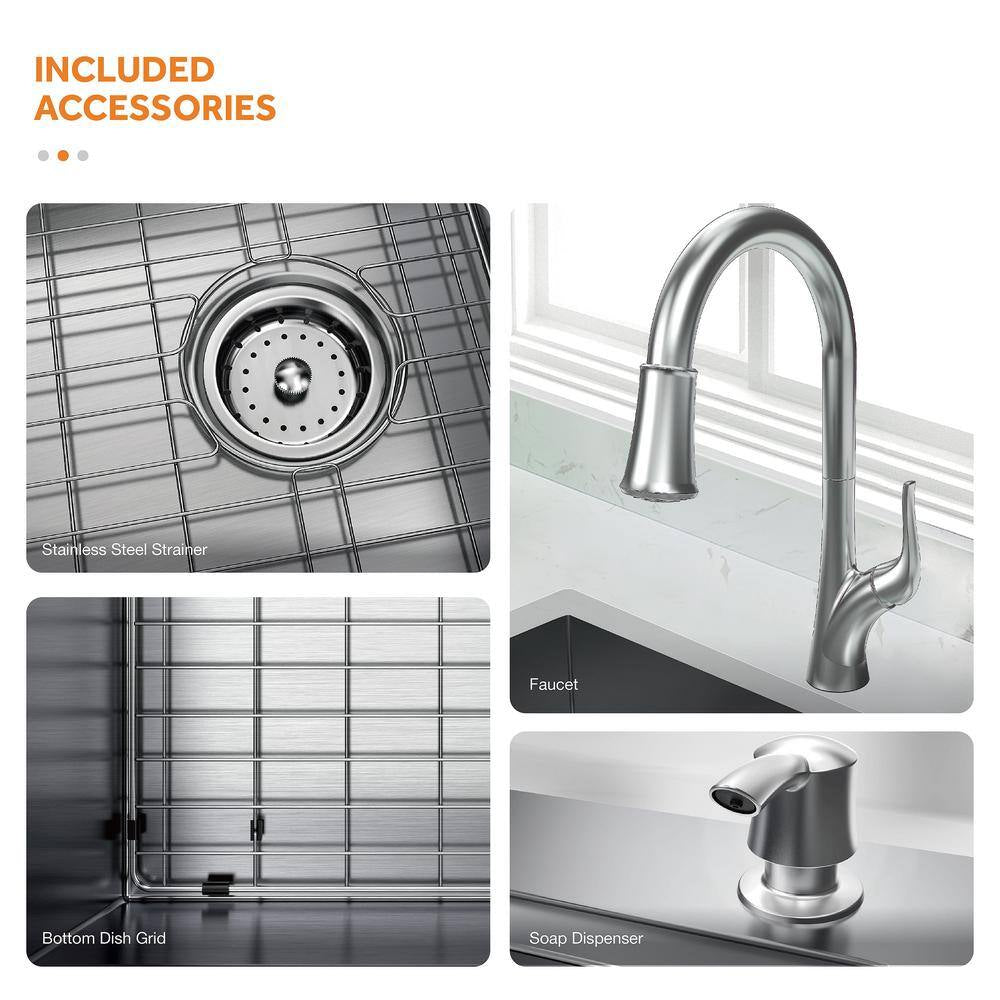 Kitchen Sink Stainless Steel 29 in.