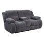 Charcoal Love seat recliner