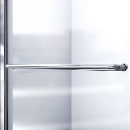 Semi-Frameless Shower Door in Brushed Nickel