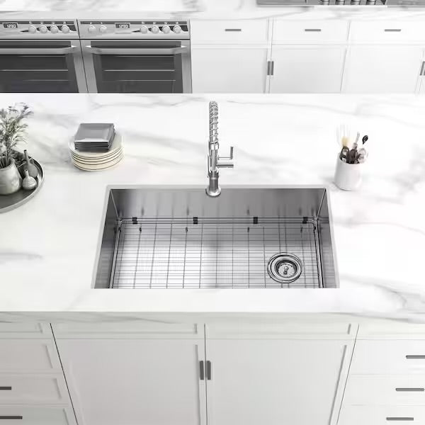 Spring Sinki 36” Stainless Steel Kitchen Sink with Spring Neck Faucet – Rapidité