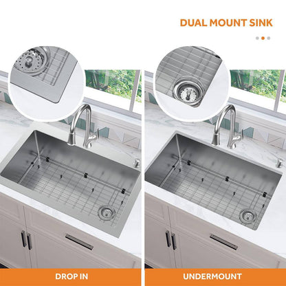 Kitchen Sink Stainless Steel 29 in.