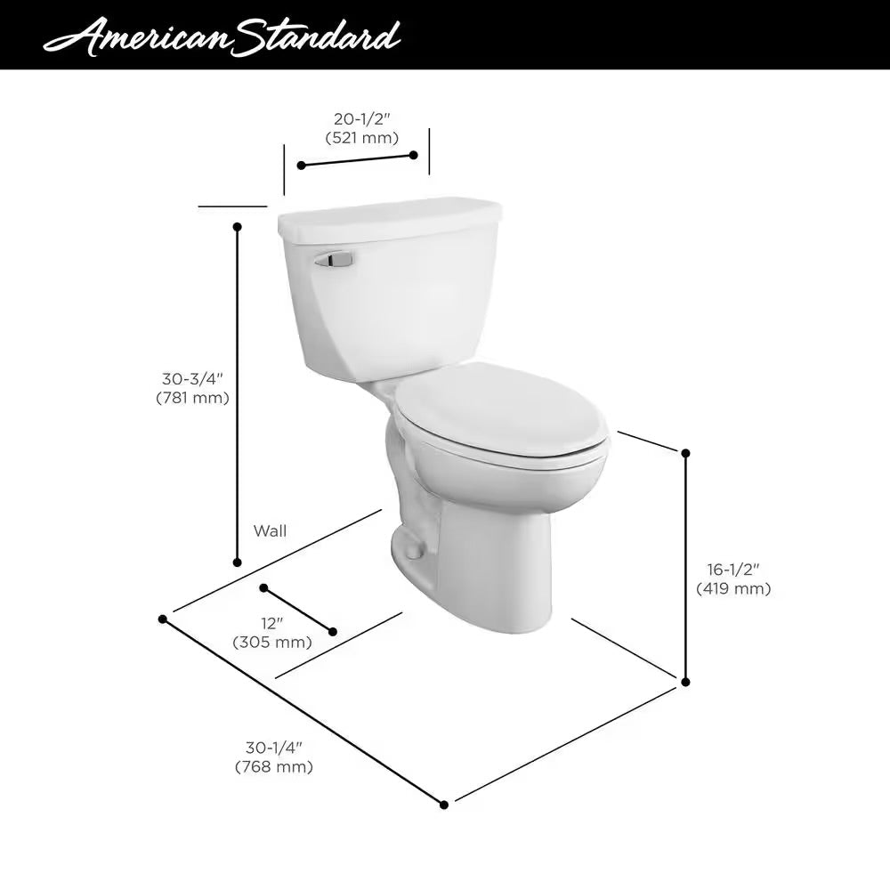 Toilet All White Pressure Assisted