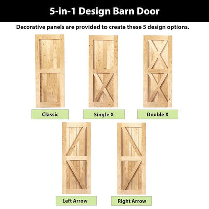 Sliding Barn Door Slab with Frame