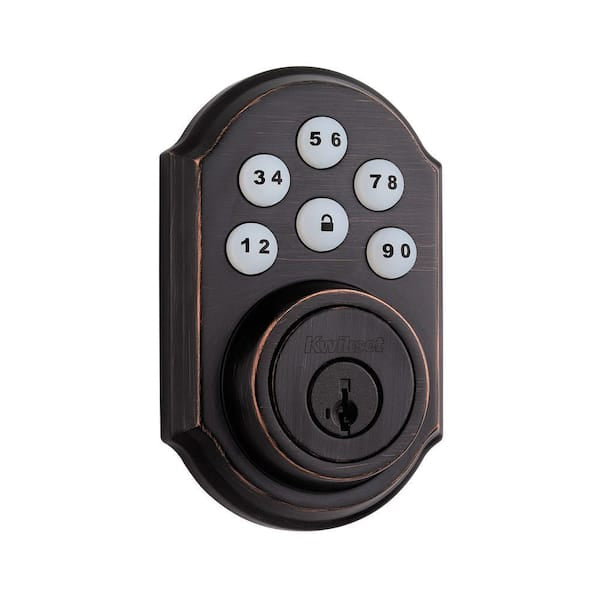 Single Cylinder Keypad Electronic Deadbolt Featuring SmartKey Security