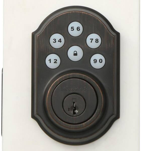 Single Cylinder Keypad Electronic Deadbolt Featuring SmartKey Security