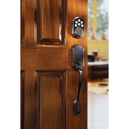 Single Cylinder Keypad Electronic Deadbolt Featuring SmartKey Security