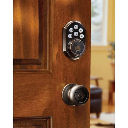 Single Cylinder Keypad Electronic Deadbolt Featuring SmartKey Security