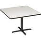 Interion 42 in. Square Restaurant Table, Gray