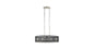 Kichler Edmund Satin Black and Brushed Nickel Industrial Frosted Glass Drum Large (Larger Than 22-in) Pendant Light