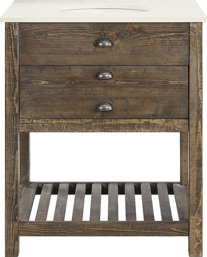 Sayecreek Brown 30 In. Bathroom Vanity