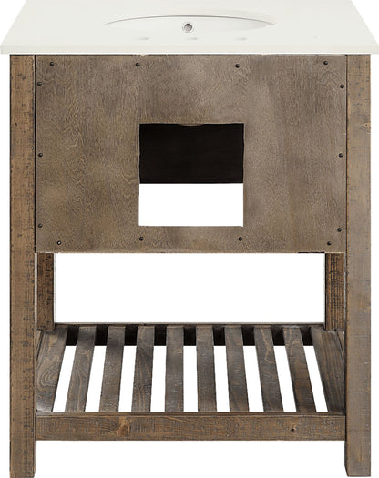 Sayecreek Brown 30 In. Bathroom Vanity