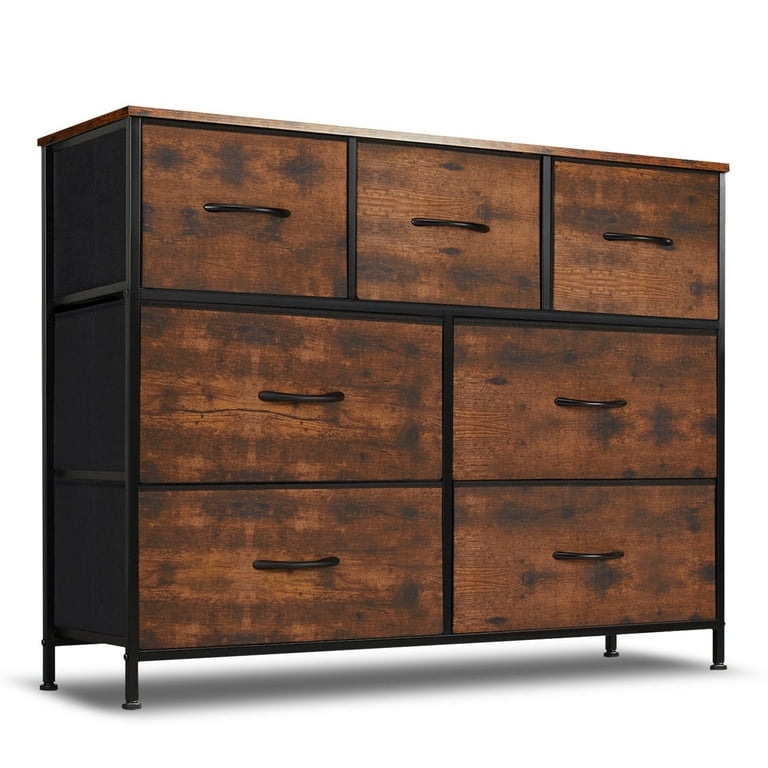 Rustic 7 drawer dresser