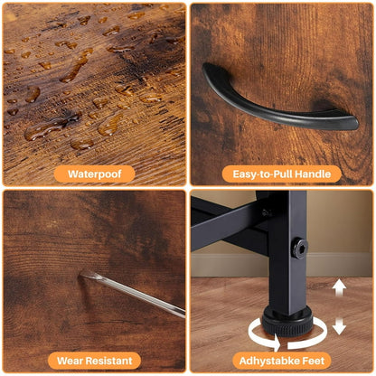 Rustic 7 drawer dresser
