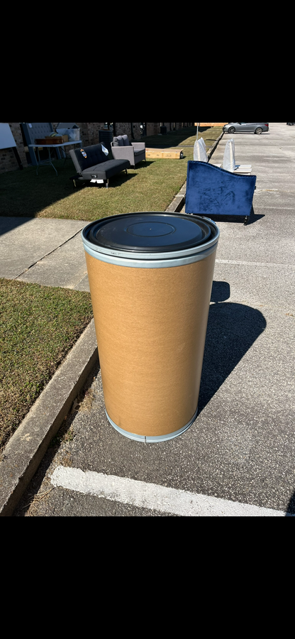 Gallon 55 Fiber Drum, Open Head, Fiber Cover