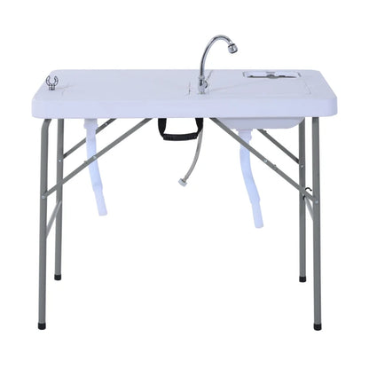 40" Portable Camping Table with Faucet