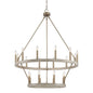 Vanity Art Inch 20-Light Candle Style Wagon Wheel Chandelier