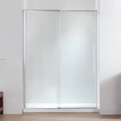 Semi-Frameless Sliding Shower Door in Chrome