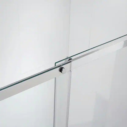 Semi-Frameless Sliding Shower Door in Chrome