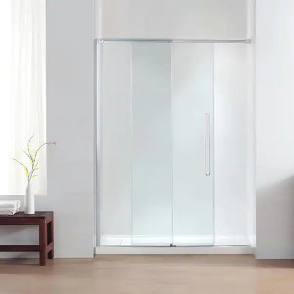 Semi-Frameless Sliding Shower Door in Chrome