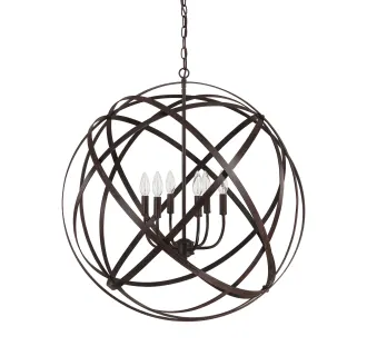 Capital Lighting Axis 6 Light 30" Wide Cage Pendant