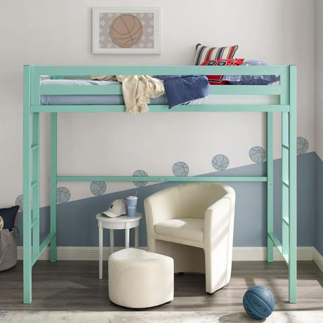 Modern Twin Metal Loft Bed