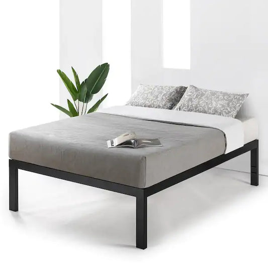 Black Full Heavy Duty Metal Platform Bed