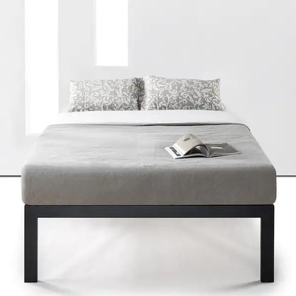 Black Full Heavy Duty Metal Platform Bed